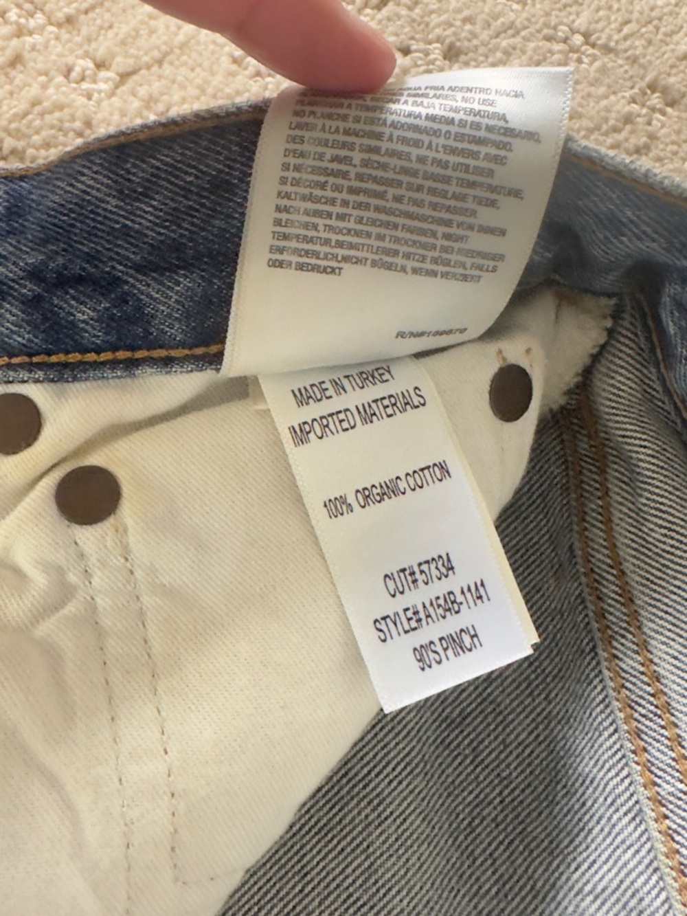 AGOLDE The 90's Pinch Waist Jeans - Size 26 - Picture 9 of 11